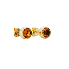 Load image into Gallery viewer, 9ct Yellow Gold Citrine Stud Earrings. GA-519
