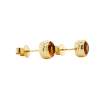 Load image into Gallery viewer, 9ct Yellow Gold Citrine Stud Earrings. GA-519
