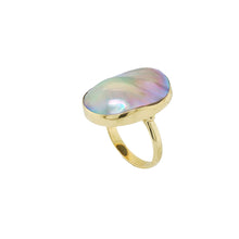 Load image into Gallery viewer, 9ct Yellow Gold Blister Pearl Ring. GA-521
