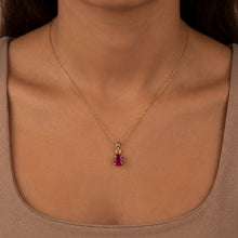 Load image into Gallery viewer, 9ct Yellow Gold Ruby Pendant. GA-523
