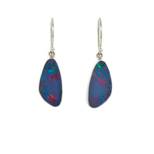 Load image into Gallery viewer, Sterling Silver Australian Opal Earrings. GA-525
