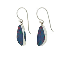 Load image into Gallery viewer, Sterling Silver Australian Opal Earrings. GA-525
