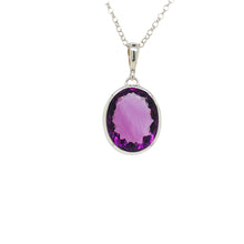 Load image into Gallery viewer, Sterling Silver Amethyst Pendant. GA-526.
