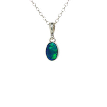 Load image into Gallery viewer, Sterling Silver Australian Opal Pendant. GA-530
