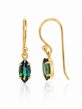 Load image into Gallery viewer, 9ct Yellow Gold Australian Sapphire Earrings. GA-539
