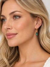 Load image into Gallery viewer, 9ct Yellow Gold Australian Sapphire Earrings. GA-539
