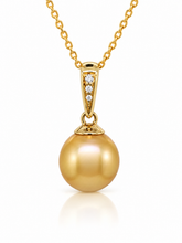 Load image into Gallery viewer, 9ct Yellow Gold South Sea Golden Pearl Pendant. GA-544
