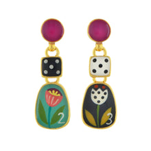 Load image into Gallery viewer, Taratata Jeu de l’oie Stud Earrings. 01909-20M
