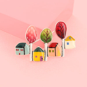 Taratata Mon P'tit Village Brooch. 03204-10M