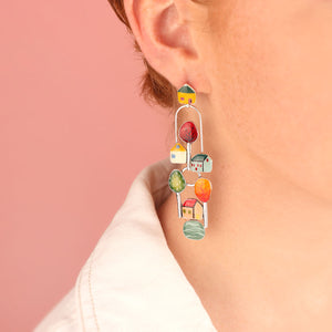 Taratata Mon P'tit Village Stud Earrings. 03918-10M