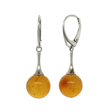 Load image into Gallery viewer, Sterling Silver Baltic Amber Earrings. HEN102
