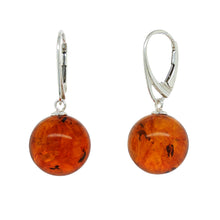 Load image into Gallery viewer, Sterling Silver Baltic Amber Earrings. HEN110
