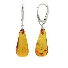 Load image into Gallery viewer, Sterling Silver Baltic Amber Earrings. HEN113
