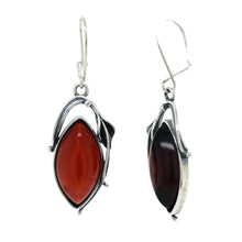 Load image into Gallery viewer, Sterling Silver Baltic Amber Earrings. HEN114
