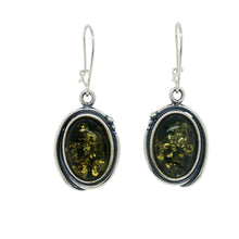 Load image into Gallery viewer, Sterling Silver Baltic Amber Earrings. HEN116
