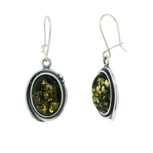 Load image into Gallery viewer, Sterling Silver Baltic Amber Earrings. HEN116
