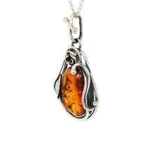 Load image into Gallery viewer, Sterling Silver Baltic Amber Pendant. HEN120
