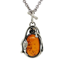 Load image into Gallery viewer, Sterling Silver Baltic Amber Pendant. HEN120
