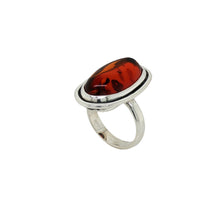 Load image into Gallery viewer, Sterling Silver Baltic Amber Ring. HEN125
