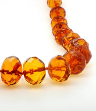 Load image into Gallery viewer, Faceted Baltic Amber Necklace. HEN90
