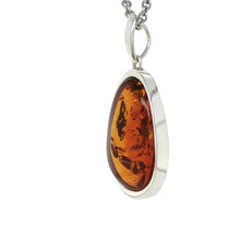 Load image into Gallery viewer, Sterling Silver Baltic Amber Pendant. HEN93
