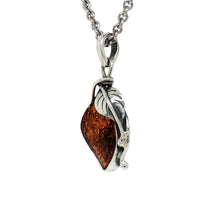 Load image into Gallery viewer, Sterling Silver Baltic Amber Pendant. HEN95
