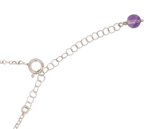 Load image into Gallery viewer, Sterling Silver Amethyst Silver Lace Necklace. J245AM
