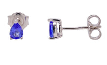 Load image into Gallery viewer, Sterling Silver Tanzanite Stud Earrings. YS13
