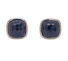 Load image into Gallery viewer, Sterling Silver Onyx Stud Earrings. YS7
