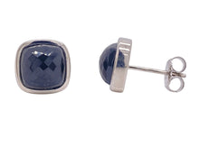 Load image into Gallery viewer, Sterling Silver Onyx Stud Earrings. YS7
