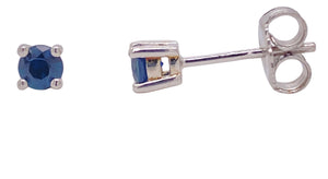 Sterling Silver Sapphire Stud Earrings. YS10