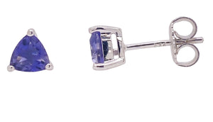 Sterling Silver Iolite Stud Earrings. YS14