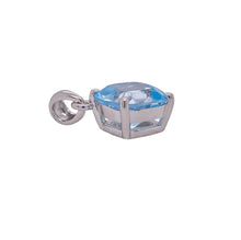 Load image into Gallery viewer, Sterling Silver Blue Topaz Pendant. YS16
