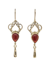 Load image into Gallery viewer, 9ct Yellow Gold Filigree Tear Earrings. J198C

