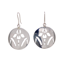 Load image into Gallery viewer, Sterling Silver Iris Earrings. J460S
