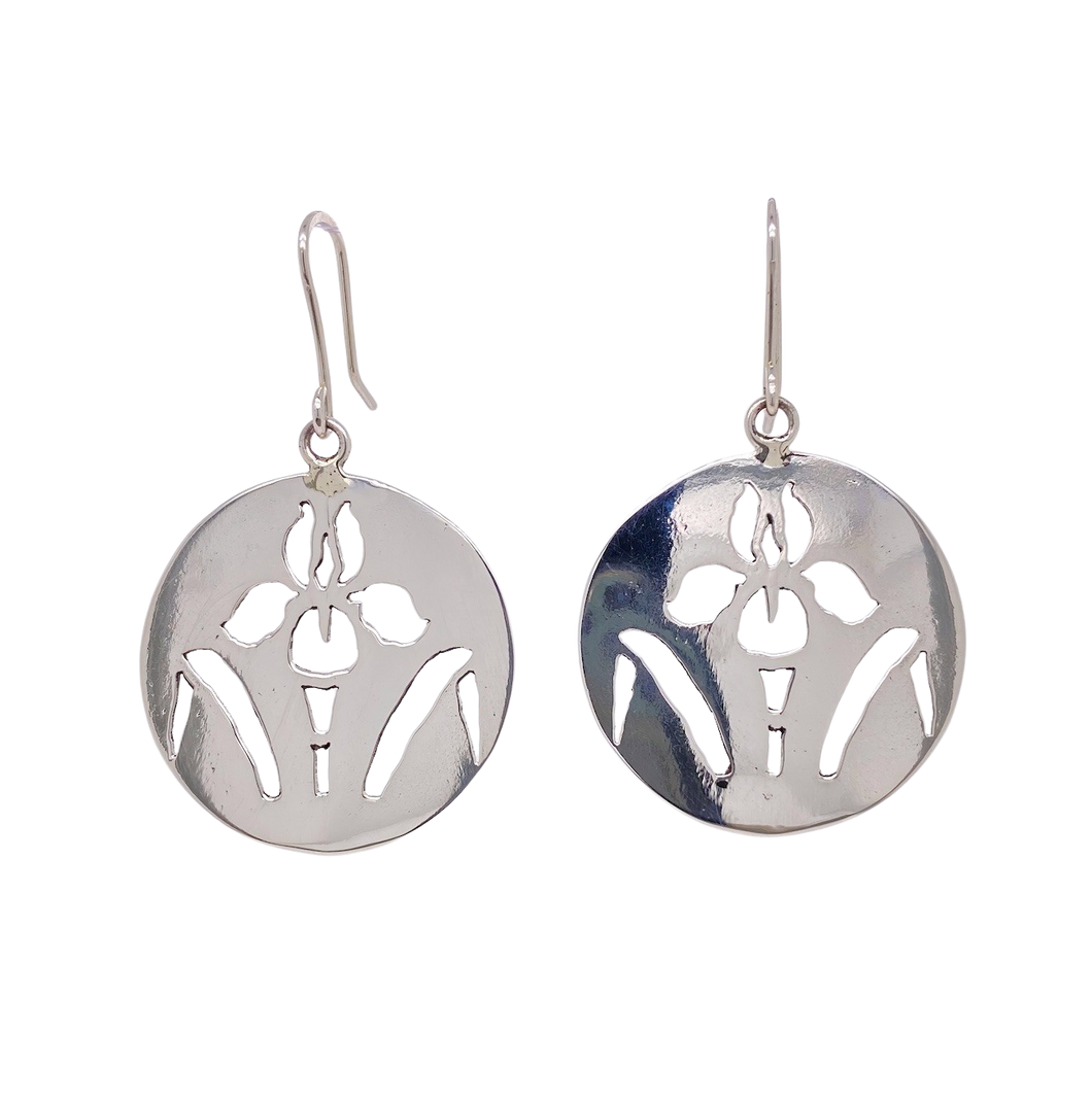 Sterling Silver Iris Earrings. J460S