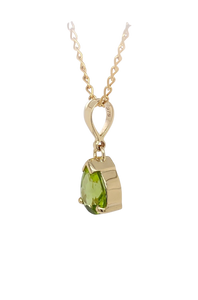 9ct Yellow Gold Peridot Pendant. GA-414