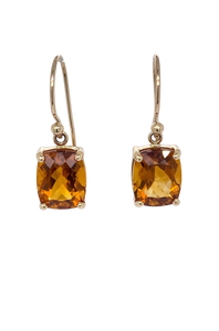 9ct Yellow Gold Citrine Earrings. GA-421