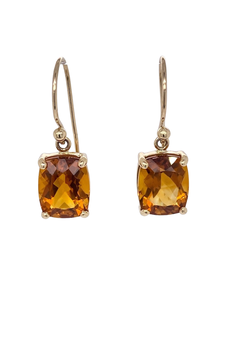 9ct Yellow Gold Citrine Earrings. GA-421