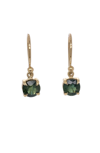 9ct Yellow Gold Australian Sapphire Earrings. GA-418