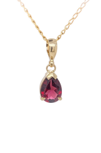Load image into Gallery viewer, 9ct Yellow Gold Rhodolite Garnet Pendant. GA-425
