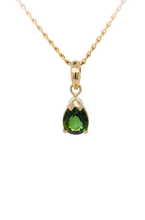 Load image into Gallery viewer, 9ct Yellow Gold Green Tourmaline Pendant. GA-426
