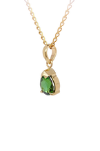 Load image into Gallery viewer, 9ct Yellow Gold Green Tourmaline Pendant. GA-426
