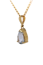 Load image into Gallery viewer, 9ct Yellow Gold Aquamarine Pendant. GA-424
