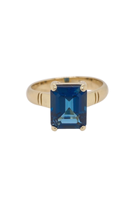9ct Yellow Gold London Blue Topaz Ring. GA-428
