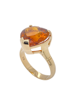 Load image into Gallery viewer, 9ct Yellow Gold Citrine Heart Ring. GA-429
