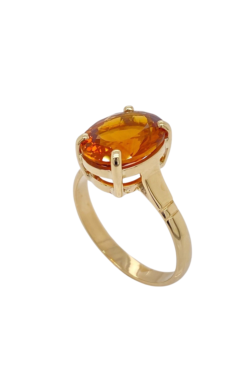 9ct Yellow Gold Citrine Ring. GA-431