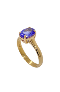 9ct Yellow Gold Tanzanite Ring. GA-430