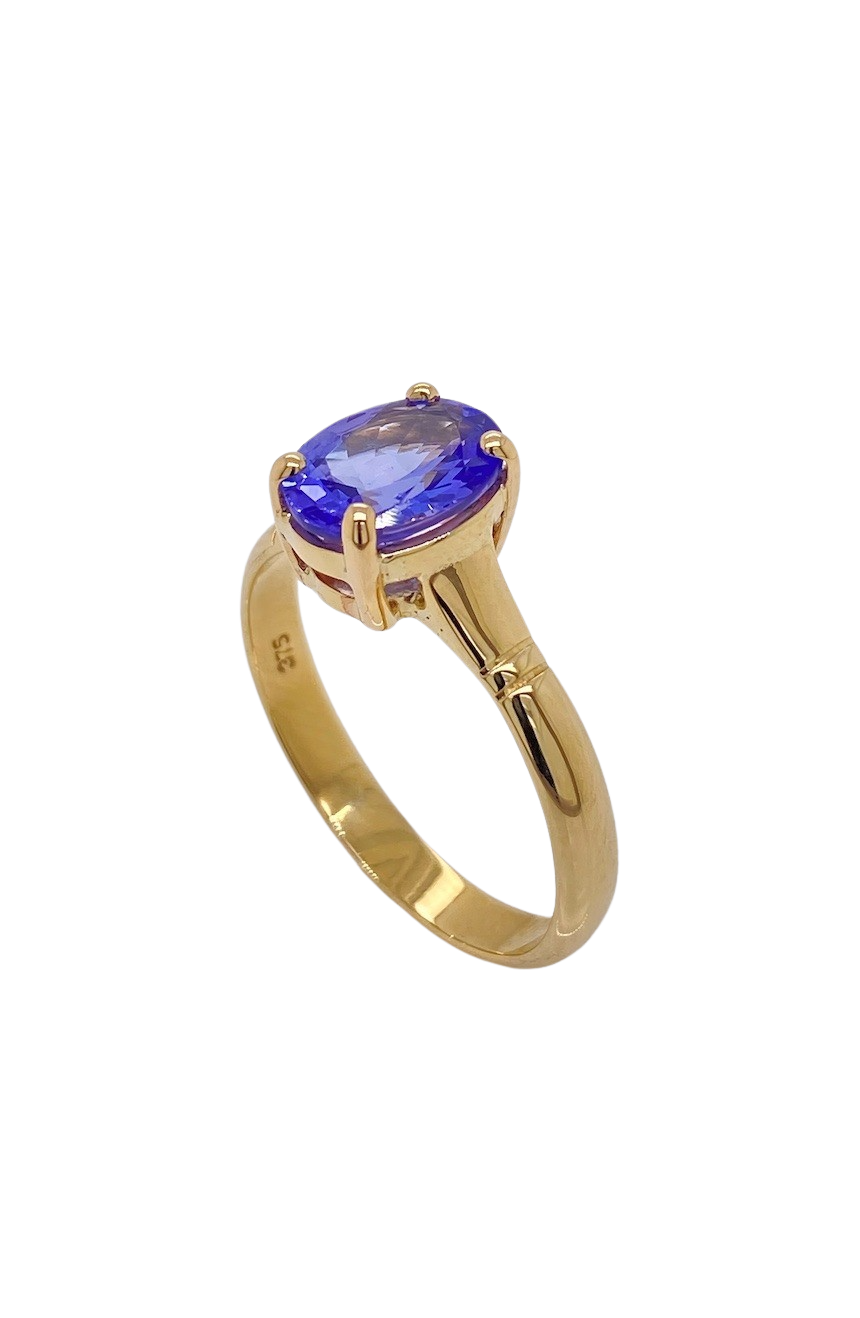 9ct Yellow Gold Tanzanite Ring. GA-430