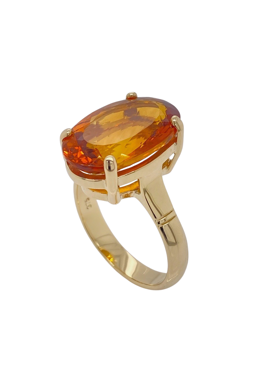 9ct Yellow Gold Citrine Ring. GA-434